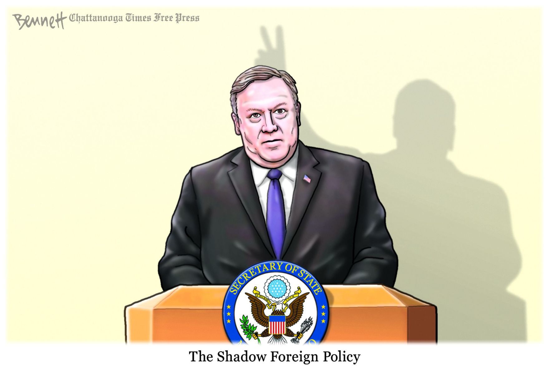 Bennett editorial cartoon